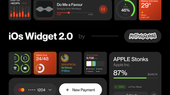 Videohive Widget UI 2.0