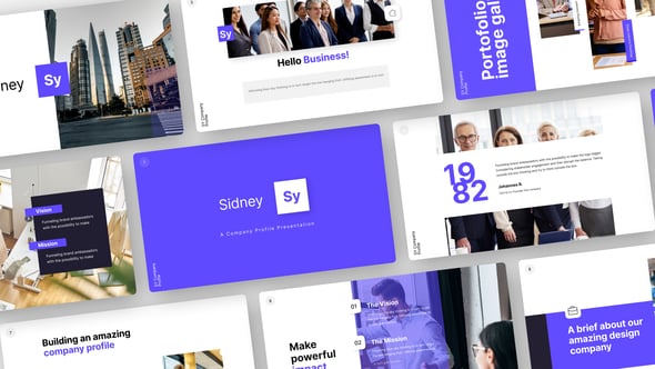 Videohive Sidney Company Profile Video Display After Effect Template