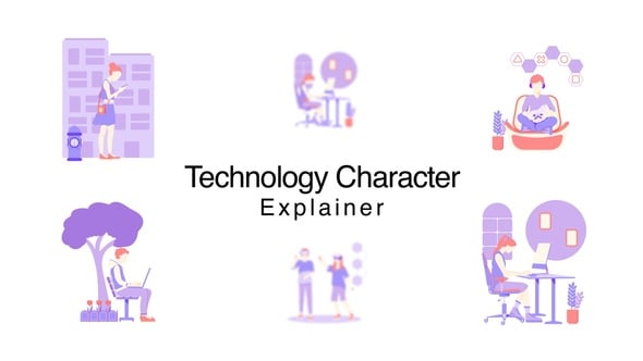 Videohive Technology Character Explainer