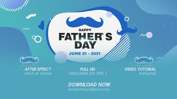 Videohive Fathers Day Titles l Fathers Day Wishes l Fathers Day Template l World Best DAD l DAD Wishes 32678679