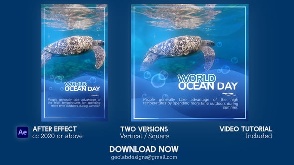 Videohive World Ocean Day l Global Ocean Awareness