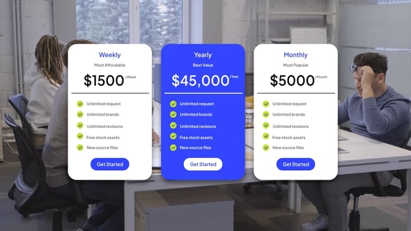 Videohive Infographic Pricing Plan widget