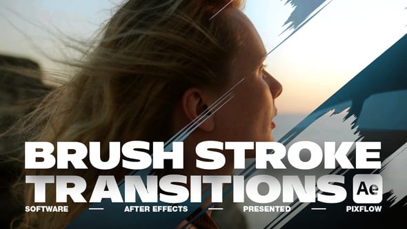 Videohive Brush Stroke Transitions V.5 For After Effects