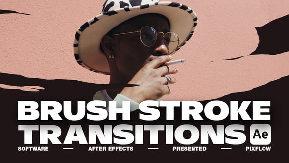Videohive Brush Stroke Transitions V.1 For After Effects
