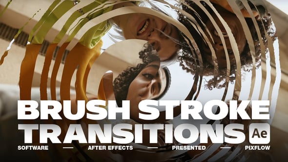 Videohive Brush Stroke Transitions V.2 For After Effects