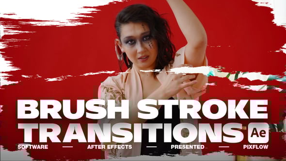 Videohive Brush Stroke Transitions V.4 For After Effects