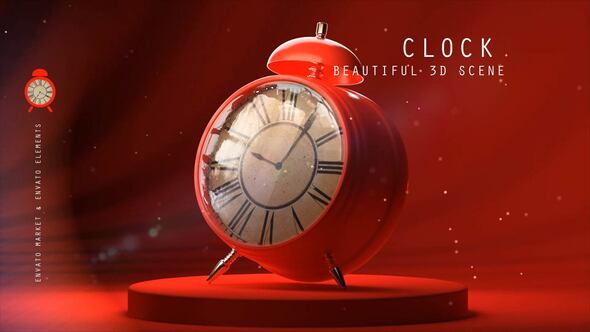 Videohive Clock Logo 58329709
