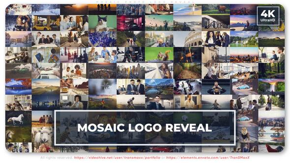 Videohive Mosaic Photo Logo Reveal 49459871