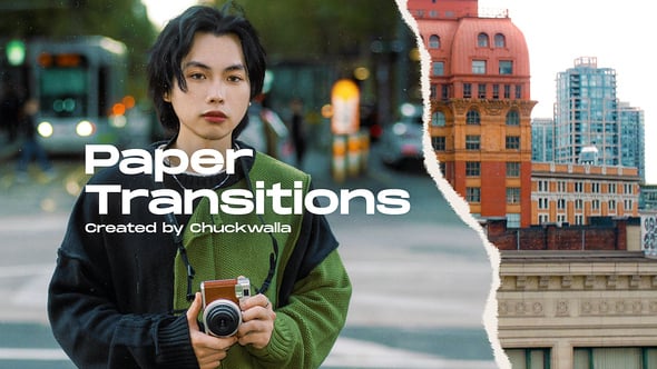 Videohive Paper Transitions 58277210