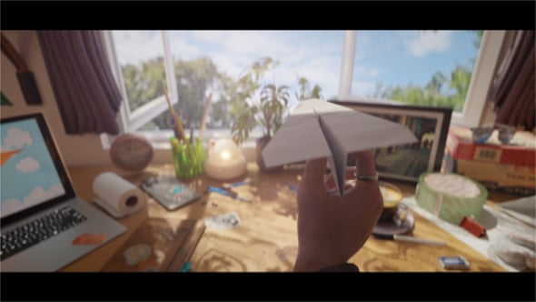 Videohive Paper Plane Logo Reveal