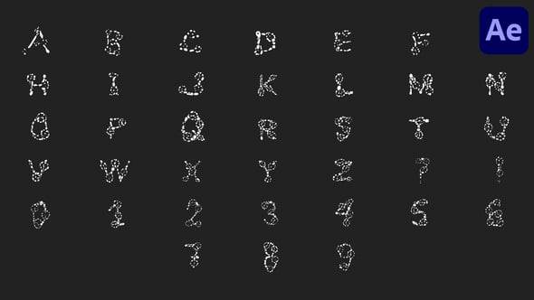 Videohive Hand Drawn Animated Alphabet for After Effects