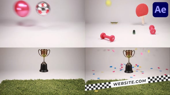 Videohive 3D Sport Attributes Scene for After Effects