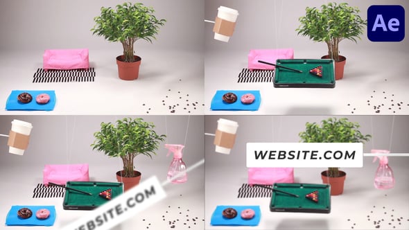 Videohive Realistic Coffee Break Scene for After Effects
