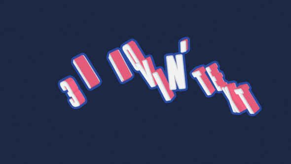 Videohive 3D Movin’ Text