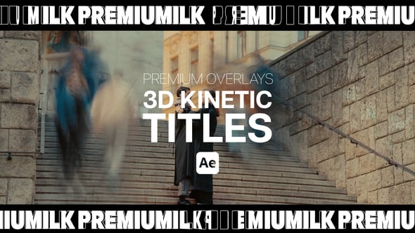 Videohive Premium Overlays 3D Kinetic Titles