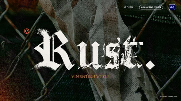 Videohive Grunge Text Animations