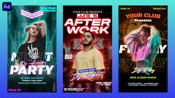Videohive Club Flyer Instagram Reels 57941737
