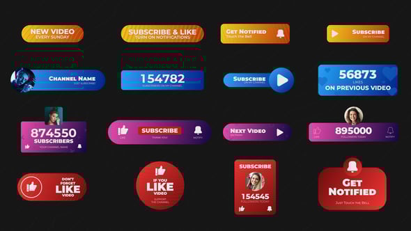 Videohive Social Titles