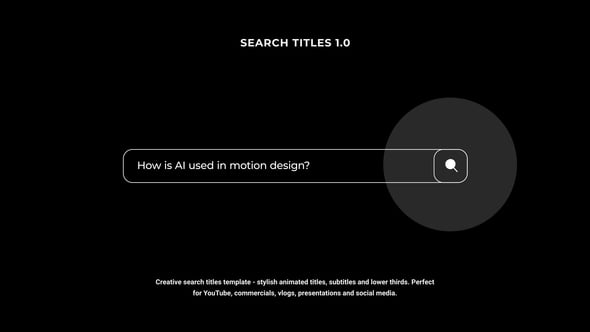 Videohive Search Titles | AE 57912156