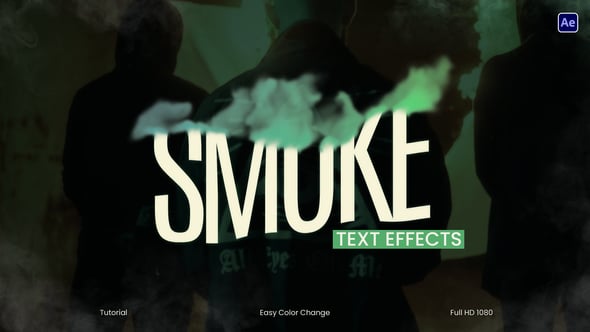 Videohive Smoke Text Animation
