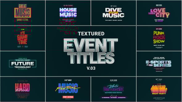 Videohive Event Titles 58473427