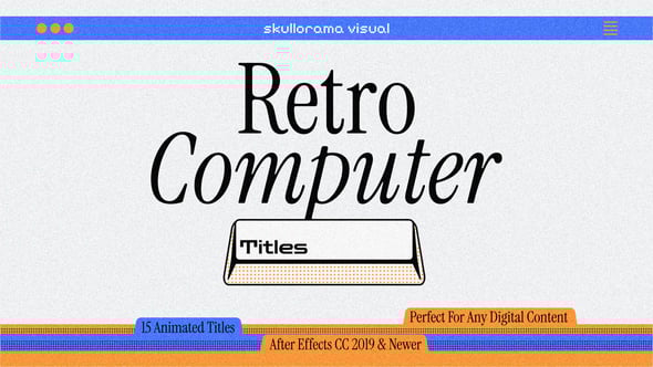 Videohive Retro Computer Titles