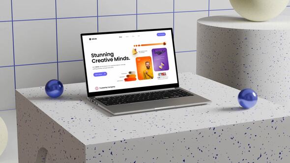 Videohive Creative laptop mockup