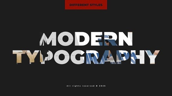 Videohive Modern Typography 58346115