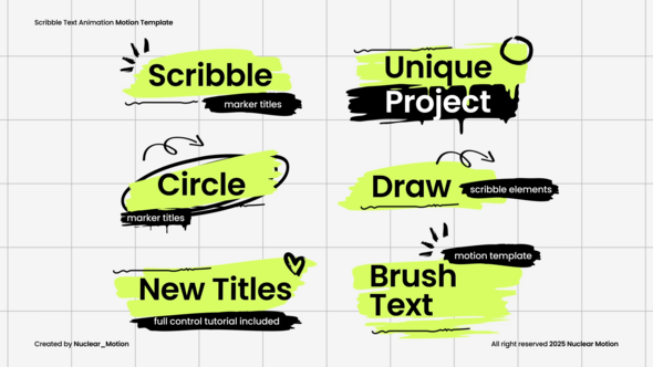 Videohive Scribble Text Animation 58241727