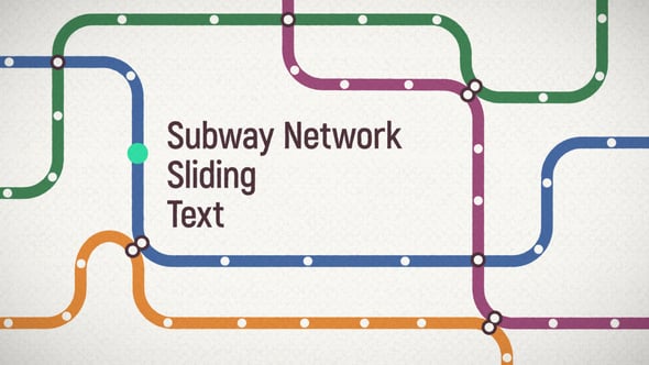 Videohive Subway Network Sliding Text