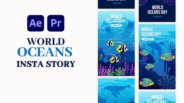 Videohive World Oceans Day Instagram Story 58309980