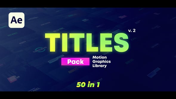 Videohive 50 Titles Pack