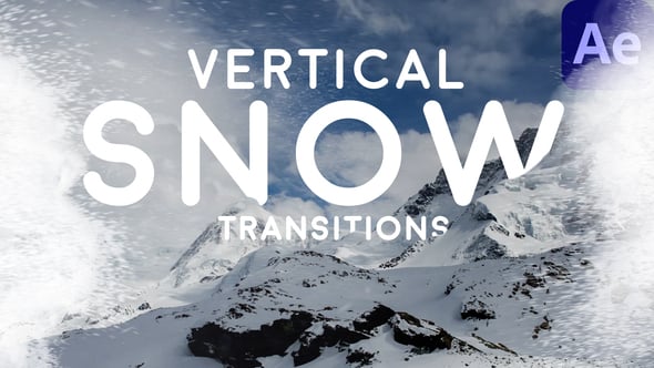 Videohive Vertical Snow Transitions