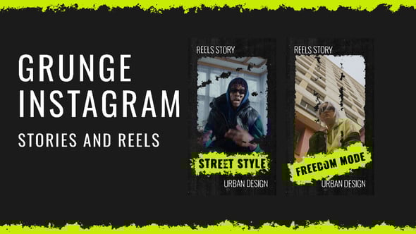 Videohive Grunge Instagram Stories and Reels