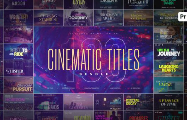 Download 100 Cinematic Titles Bundle | Premiere Pro Videohive