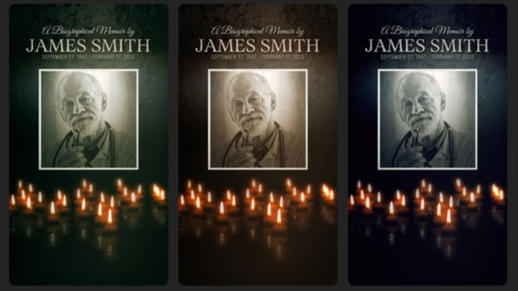 Download Funeral Biography | Vertical Stories Opener for Social Media – Videohive