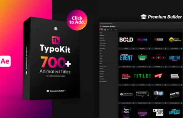 Download Typo Kit | Animated Titles – Videohive