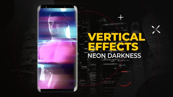 Videohive Vertical Neon Darkness Effects | After Effects