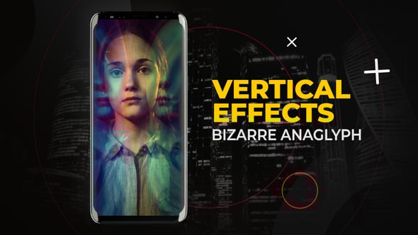 Videohive Vertical Bizarre Anaglyph Effects | After Effects