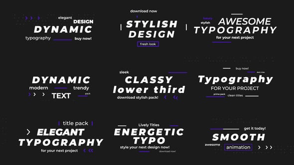 Videohive Text Title Pack
