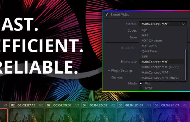MainConcept Codec Plugin for DaVinci Resolve v1.7.1