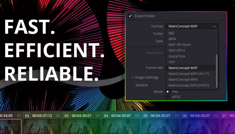 MainConcept Codec Plugin for DaVinci Resolve v1.7.1