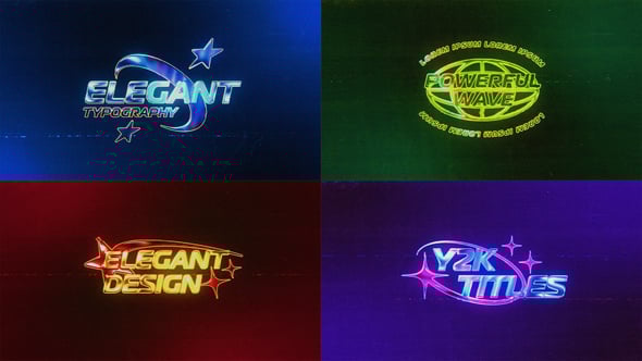 Videohive Y2K Retro Titles