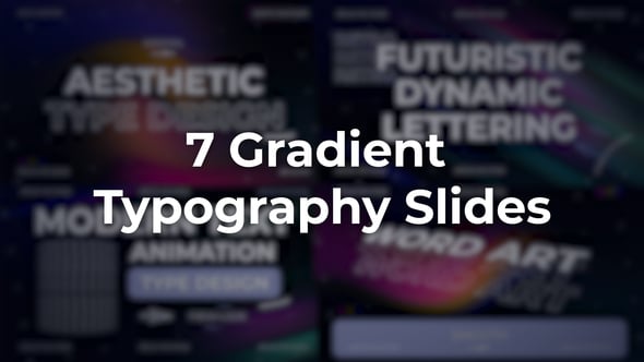 Videohive Vertical Gradient Typography