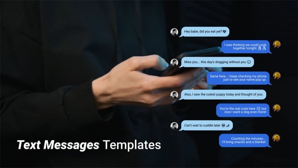 Videohive Text Messages Kit 58464118