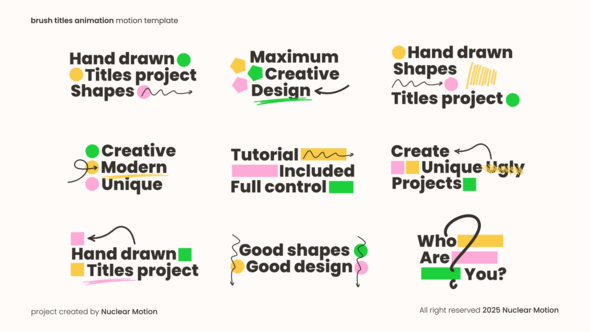 Videohive Shape Text Animation