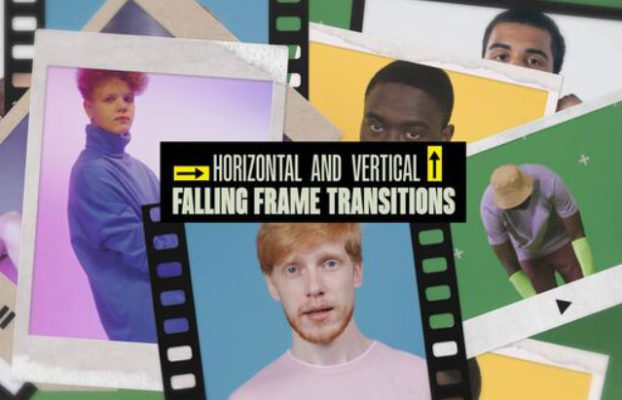 Download Falling Frame Transitions | 4K | Horizontal and Vertical (MOGRT) – Videohive