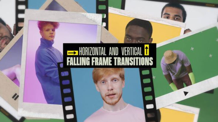 Download Falling Frame Transitions | 4K | Horizontal and Vertical (MOGRT) – Videohive