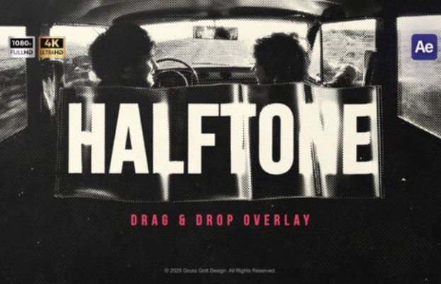 Videohive Halftone Texture Overlay