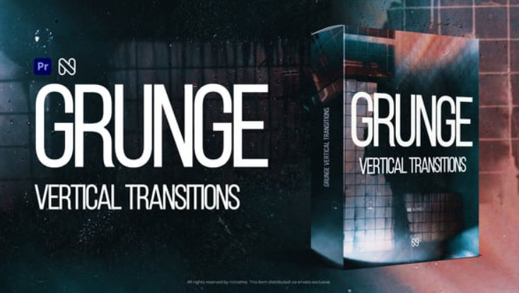 Videohive Vertical Grunge Transitions – TikTok, Reels, Shorts, Stories for Premiere Pro